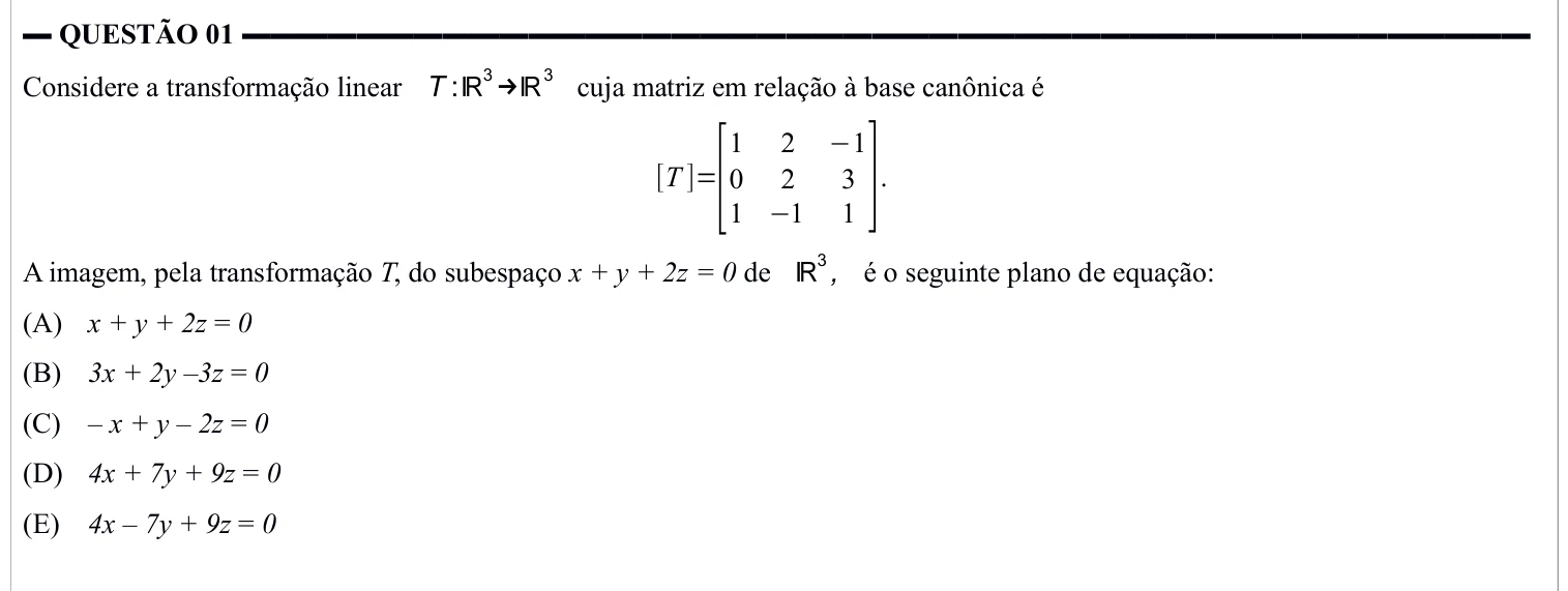 Imagem original da questão 01