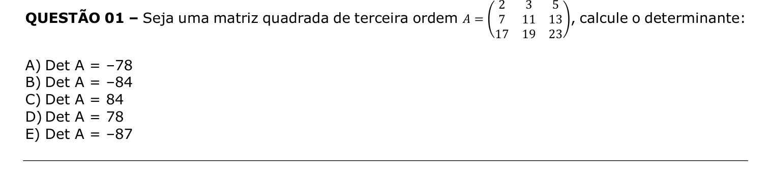 Imagem original da questão 01